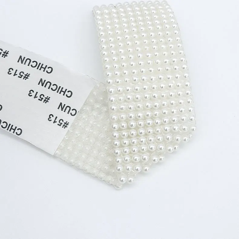 10 Yards Perlenstreifen Band Selbstklebendes Klebeband Künstliche Perle Wrap Roll Aufkleber Perlenbesatz DIY Handwerk Hochzeit Party Dekor – Detail 3