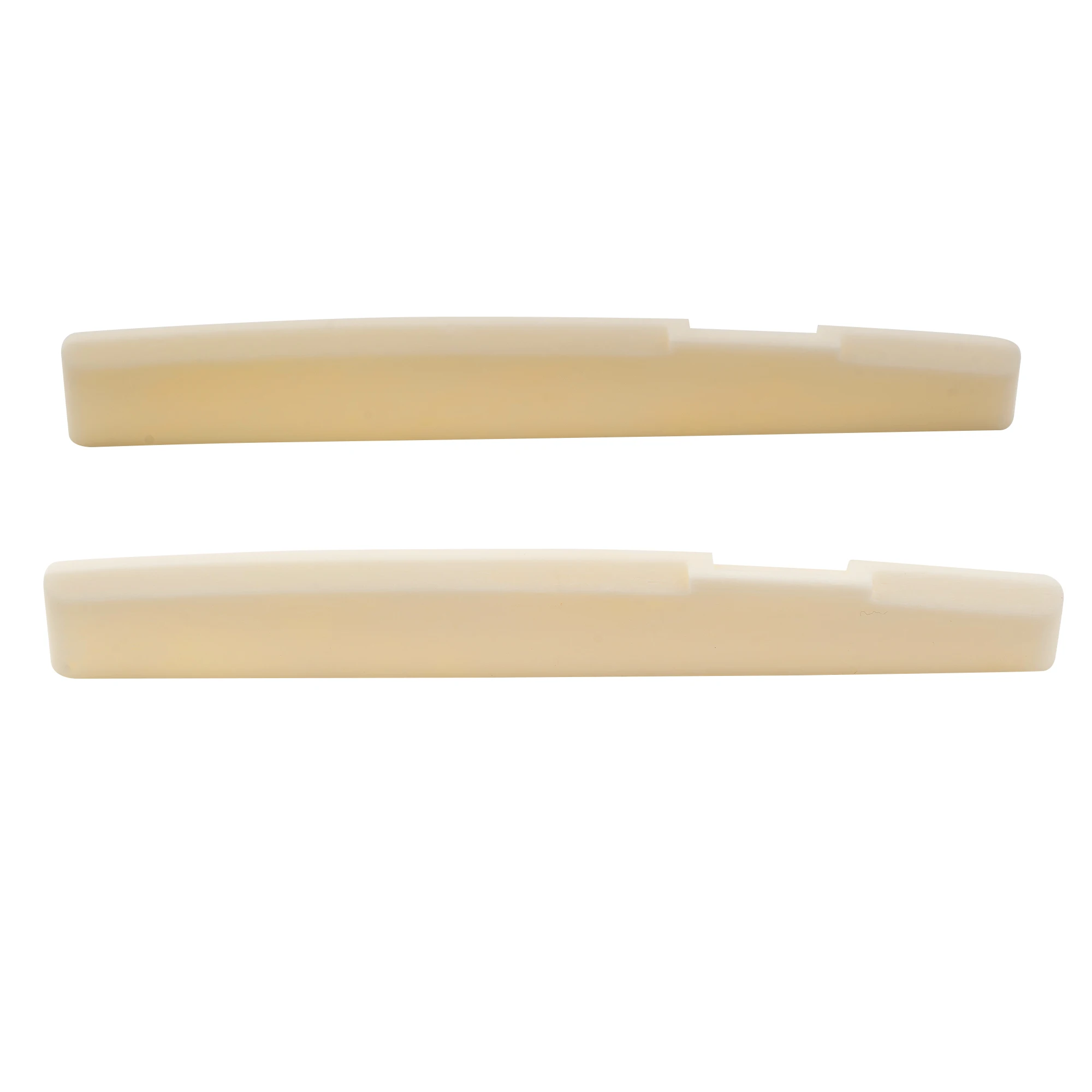 Musiclily Pro 71,12 mm kompensierter Knochensattel für Akustikgitarren im Taylor-Stil mit 6 Saiten (2er-Set) – Detail 2