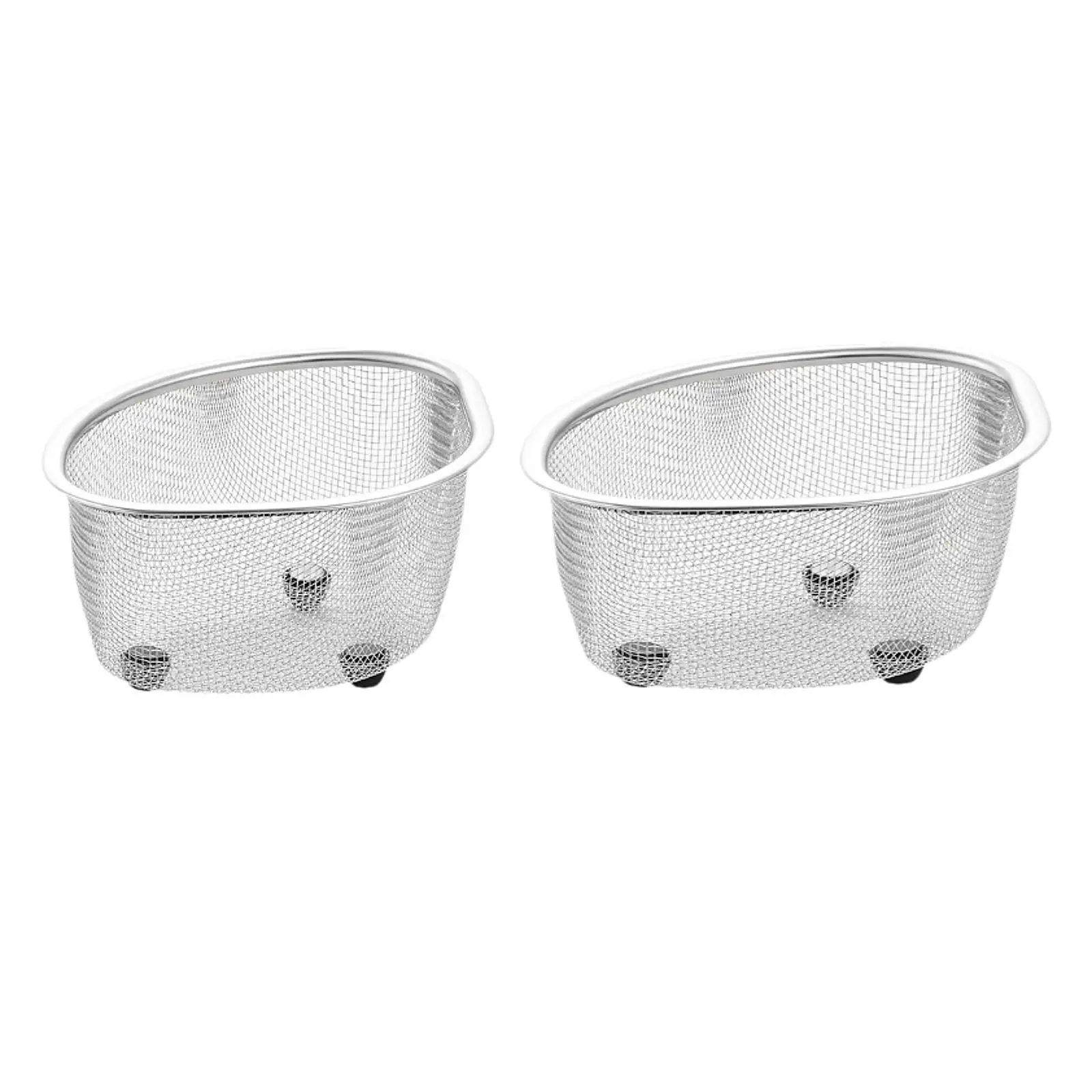 Sink Mesh Strainer Space Saving Practical Multipurpose Sturdy Corner Basket