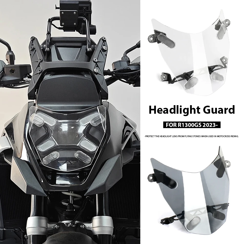 

For BMW R1300GS r1300gs R1300 GS 2023 2024 2025 Motorcycle New Headlight Guard Acrylic Headlight Protective Cover