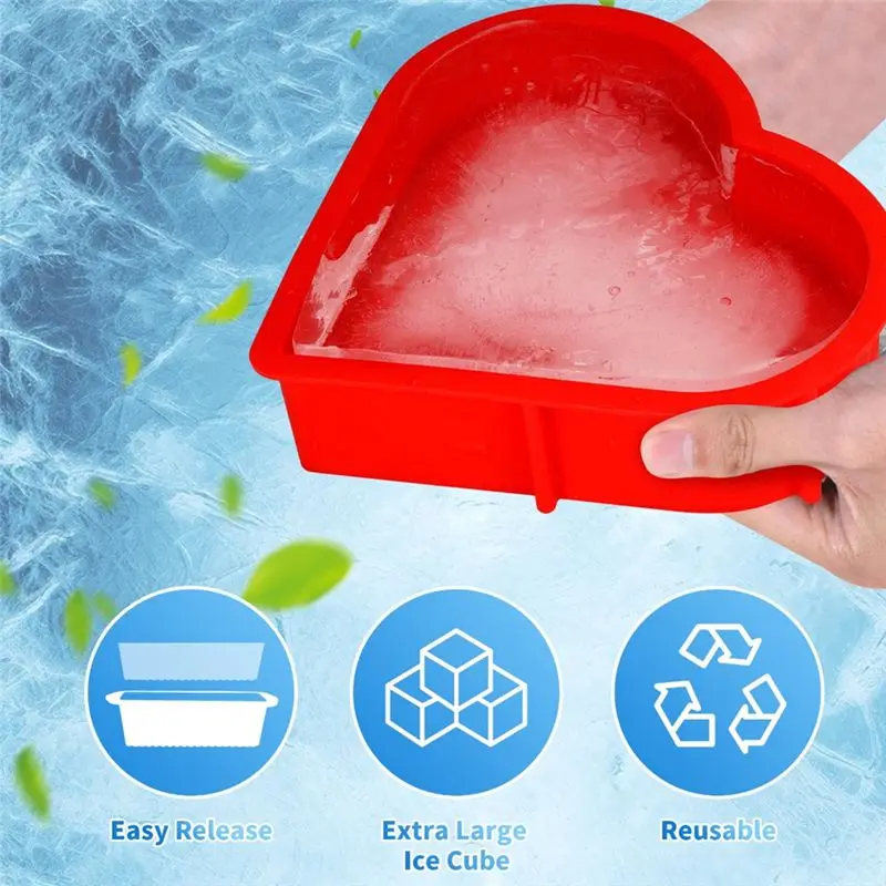 【Ship Within Reusable Silicone Ice Block Mold 4 Pack 6Lbs Extra Large For Cold Plunge Tubs& Ice Baths, Giant Ice Cube Trays For