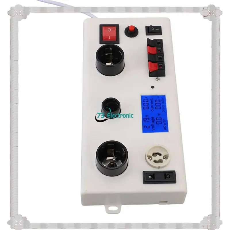 24-Hour Delivery Multifunctional Lamp Tester Box LED Bulb Power Tester Current Voltage Power PF E27 E14 GU10 Bulb Socket Tester