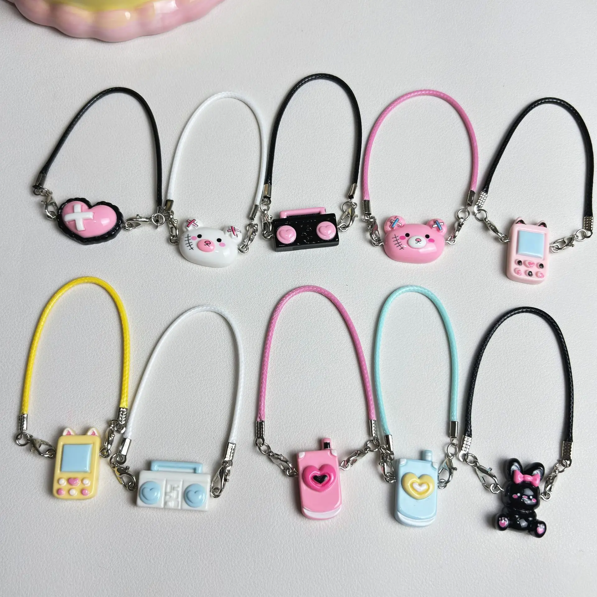 

for 17cm Labubu Doll Mini DIY mobile phone Camera Dress Up Plush Toy Accessories Dollhouse Hanging Neck Accessories Dollhouse