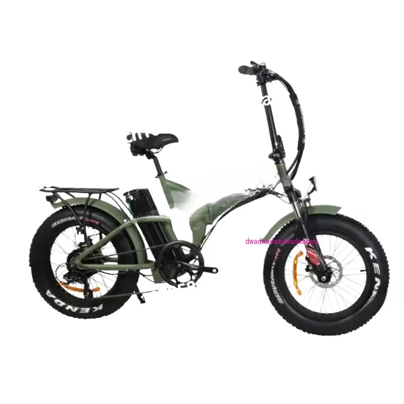 

NEW 48v 500w 20 inch full suspension fat tire folding electric bicycle / foldable commute ebike / electric commute bike
