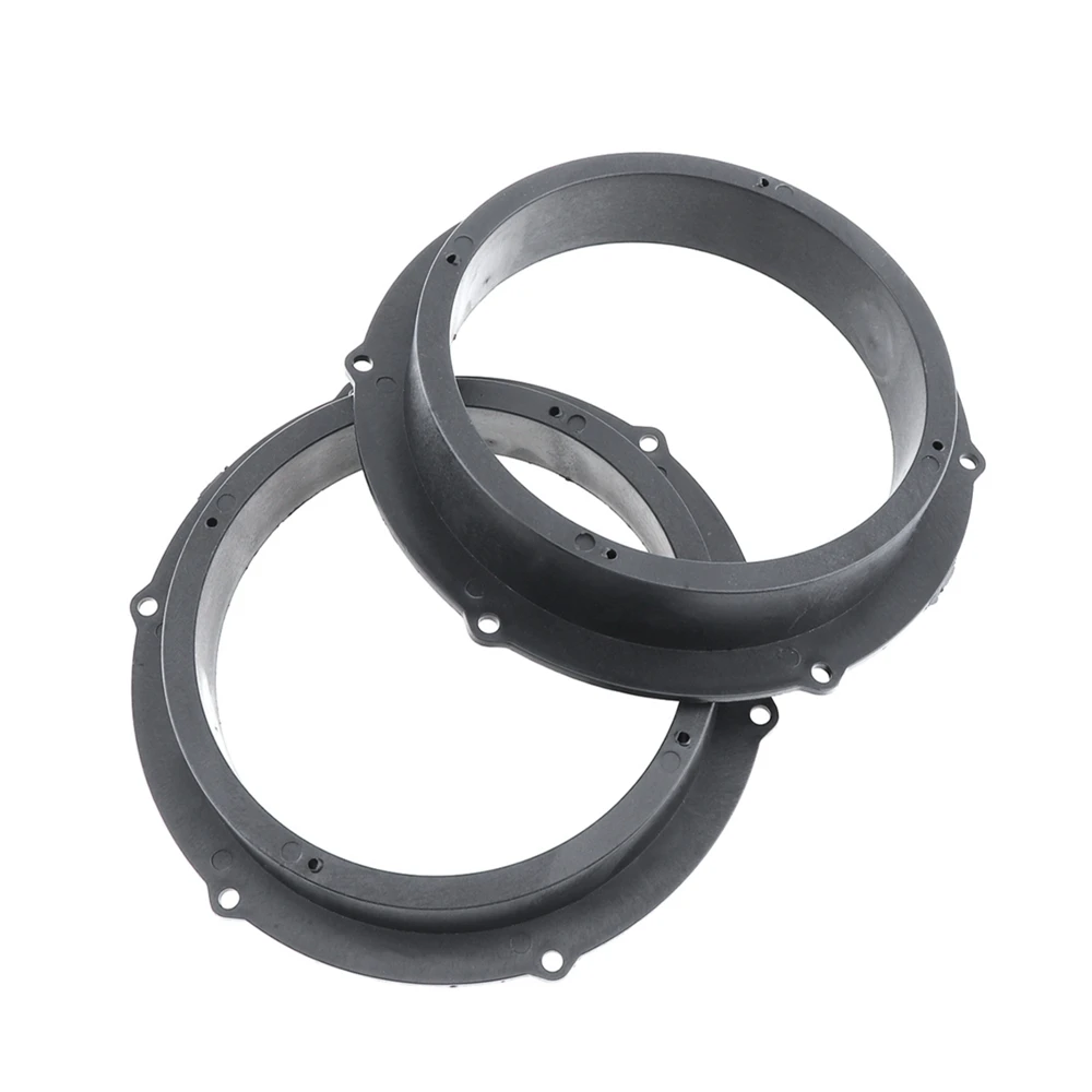 

2pcs Black 6.5 inch Car Speaker Mounting Spacer Adaptor Rings for Magotan Skoda Car Stereo Audio Speaker Spacer