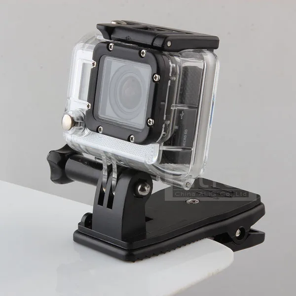 Clipe de Cinto e Mochila Rotativo 360 Graus para Câmeras GoPro Hero 4 Session 4 3+ Hero 3 - Acessório para Câmeras de Ação e Esqui
