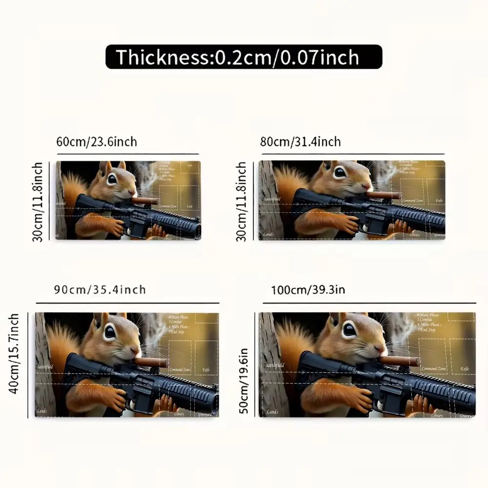 Cute Animals Professional E-sports Game Large Rubber Anti-slip PC Desk Accessories Office Gamer Keyboard Decor Mat Competition 5