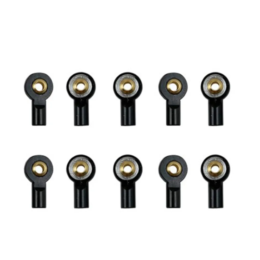 

10 PCS M2 Metal Ball Head Buckle Linkage Pull Rod Tie Rod End Ball Head Connector Ues for Remote Control Boats Accessories