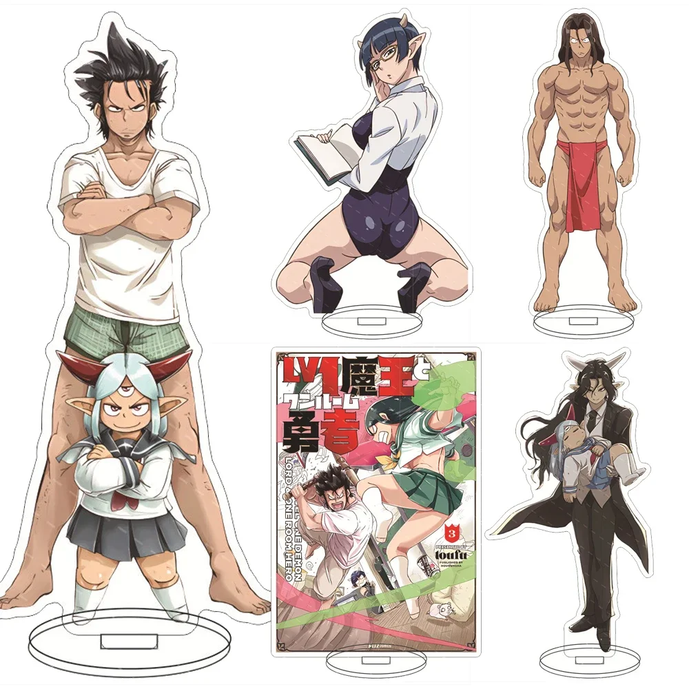 Anime Lv1 Maou to One Room Yuusha Acrylic Stand Model Cute Figures Max Demon Lord Zenia Cosplay Desk Decor Christmas Fans Gifts