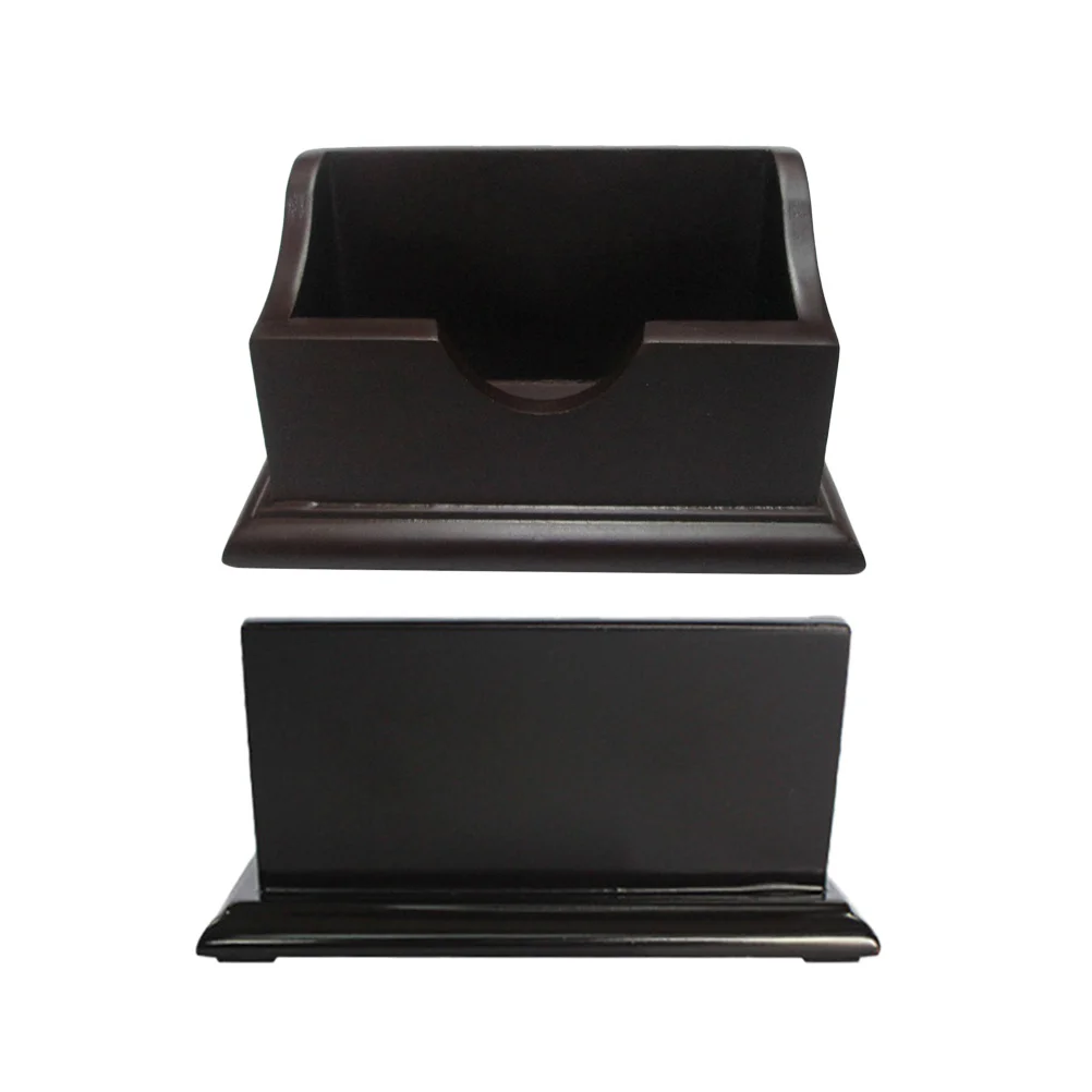 حامل ملاحظات خشبي أنيق، منظم طاولة مدمج لهدايا المعلم والطلاب واللوازم المكتبية وحامل ملاحظات ديكور المنزل #3