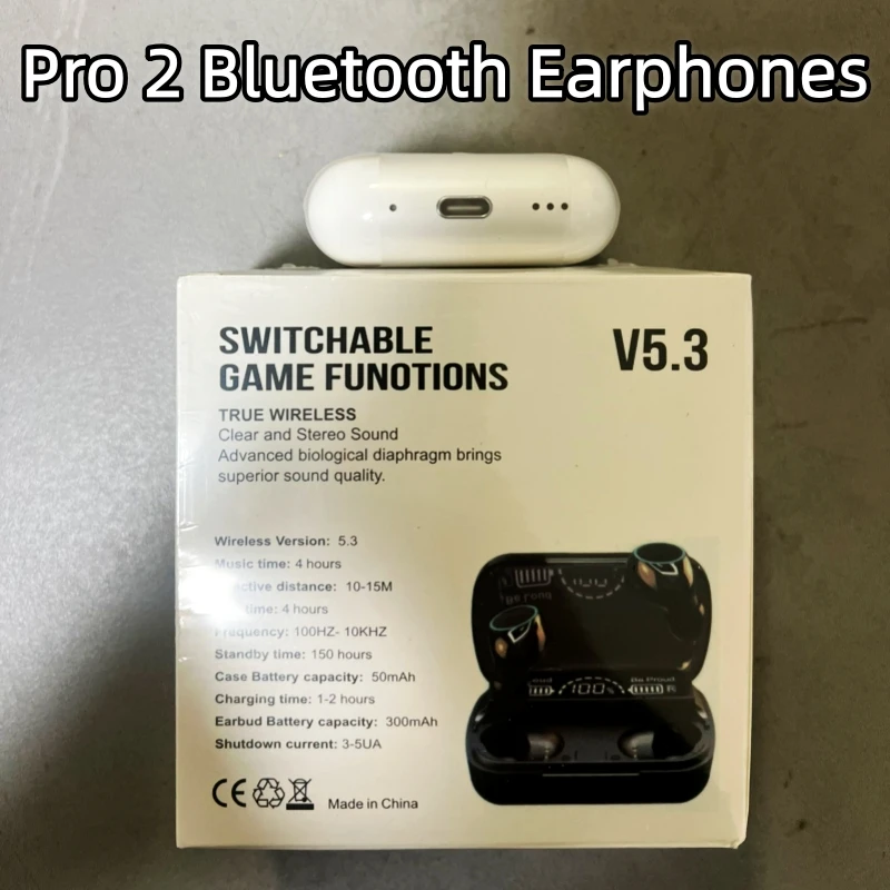Écouteurs Bluetooth sans fil V5.3 Pro 3 et Pro 2, câble de type C, suppression Active du bruit, casque mains libres pour jeu avec ANC