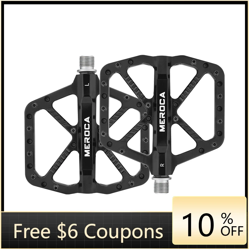 STLF Wide Platform Bike Pedals for Road Bicycles Reinforced Mountain Bike Pedals for DH XC Use Rainproof Dustproof Cycling Biolo