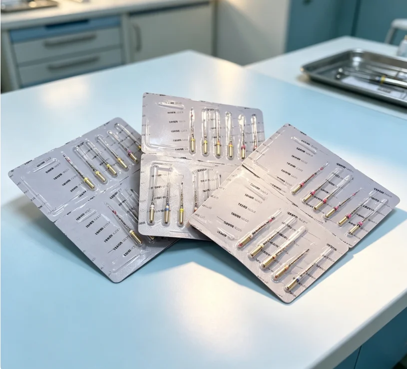 10PKS Dentsply Sirona Gold Rotary Files Dental Endo Root Canal Treatment Dentistry Instrument Tool Equipment