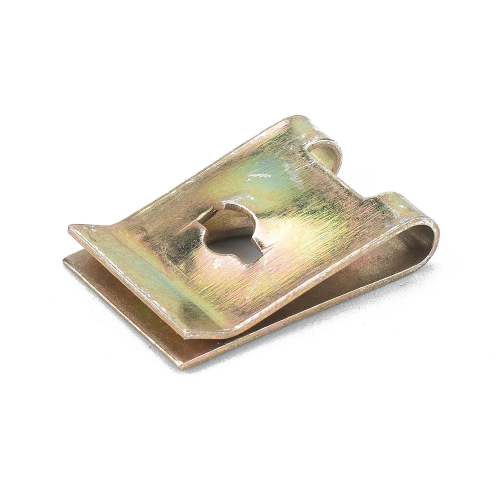 

160pcs U Nut Fastener Kit Manganese Steel Spire U Clip Self Tapping Screw For Panel Bumper Wire Fixing Engine Parts