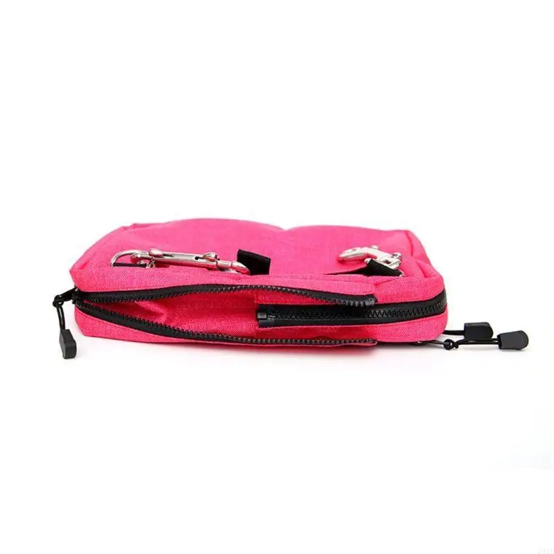 

242F Snorking Drifting Diving Gear Storage Bag Purse Side Mount Hanging Pocket Zipper with Double Trigger Hooks