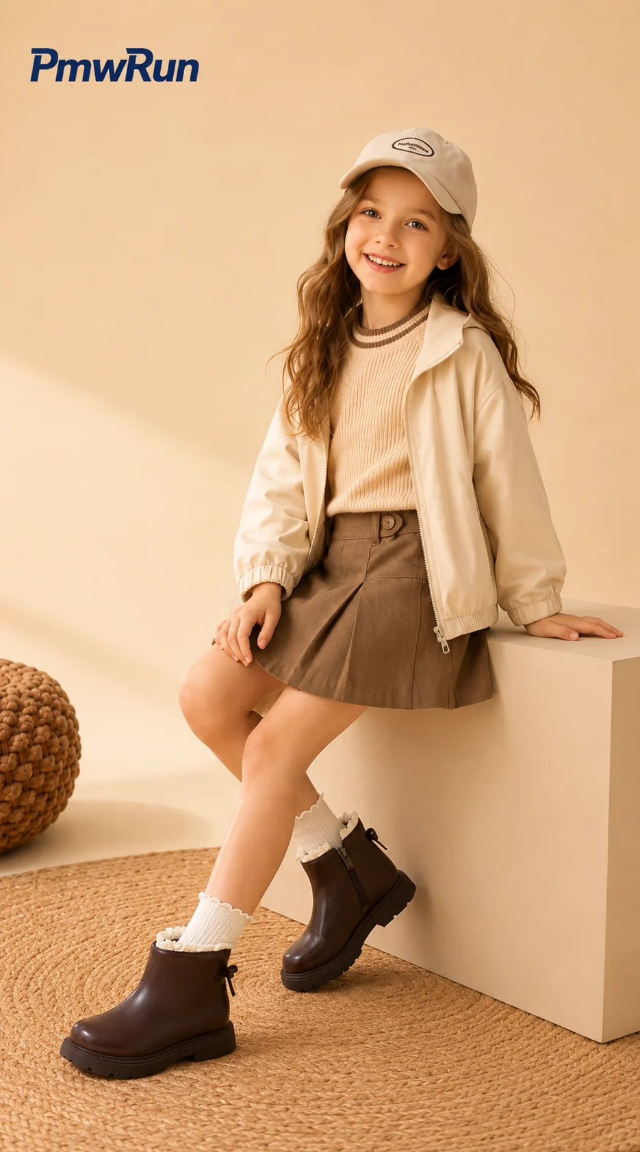 2026 Herbststiefel für Mädchen aus PU-Leder, wasserdichte Kinder-Freizeitstiefel, rutschfeste Prinzessinnen-Plateau-Stiefel, modische Stiefel – Detail 11