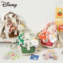 Disney Original Cartoon Chip Rex Meilin Pendant Kawaii Fashion Portable Canvas Shoulder Bag Anime Girls Handbag Birthday Gifts