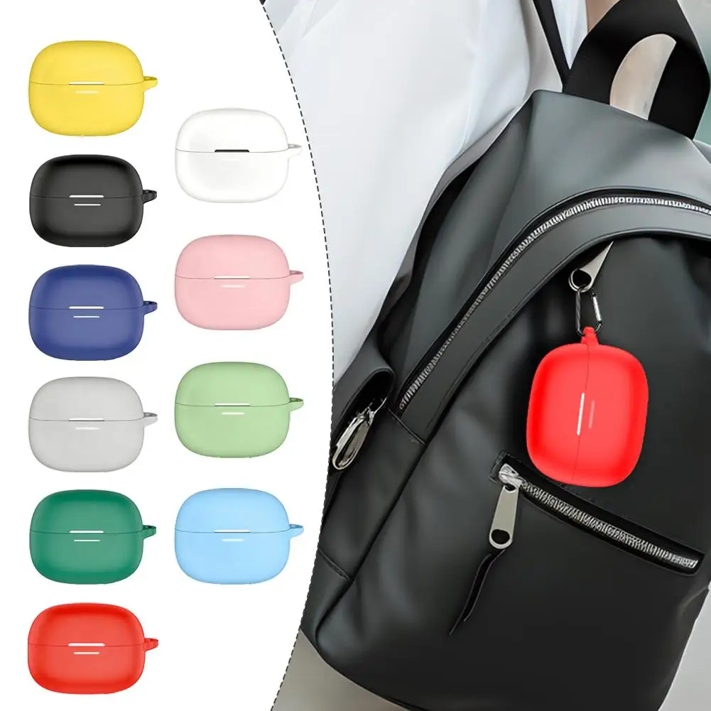 Drop-proof Dust-proof Earphone Protective Cover For Redmi Buds 8 Pro Silicone Charging Compartment Sturdy Durable Headphone Case