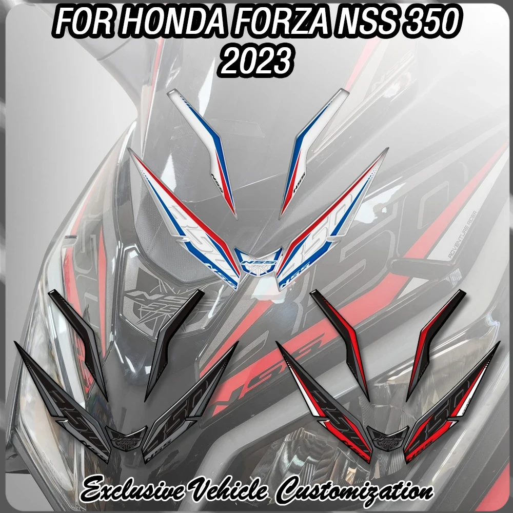 

Для Honda 2023-2024 Forza NSS 350 3D полимерный мотоцикл, комплект декоративных наклеек для предварительной модификации