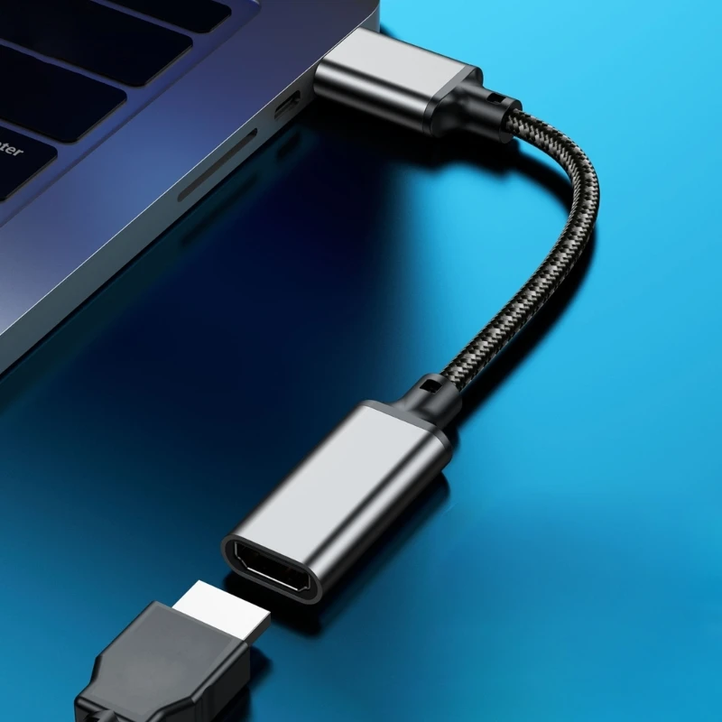 Adapter kompatybilny z Displayport do HDMI 4K 8K DP adaptery męskie na kompatybilne z HDMI, wyświetlacz konwerter portów dla Dell Lenovo