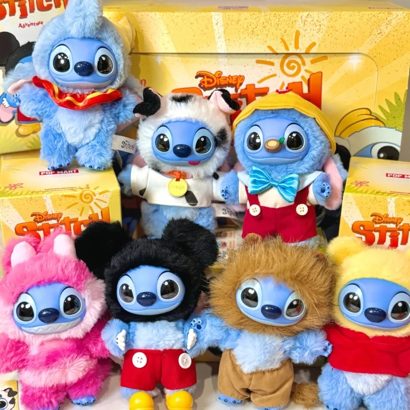 

POP MART Disney Stitch Adventure Series Vinyl Plush Trendy Blind Random Box Toys Mystery Box Guess Bag Action Gift