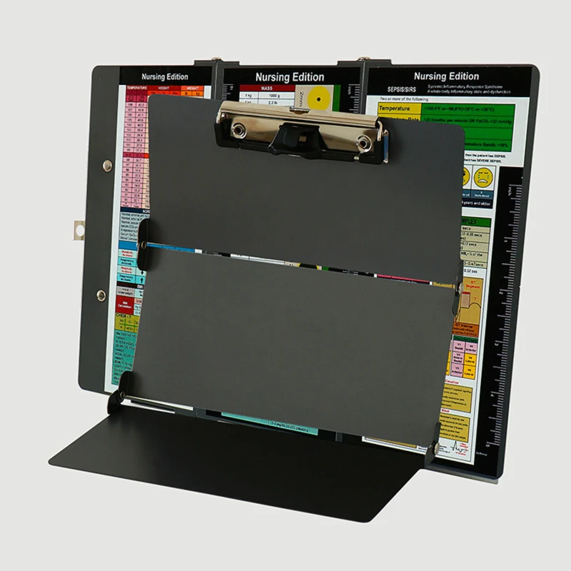 Black Clipboard Folders Nurse Folding Clipboard Portable Nurse Clip Writing Boards Office Supplies For Doctors Students