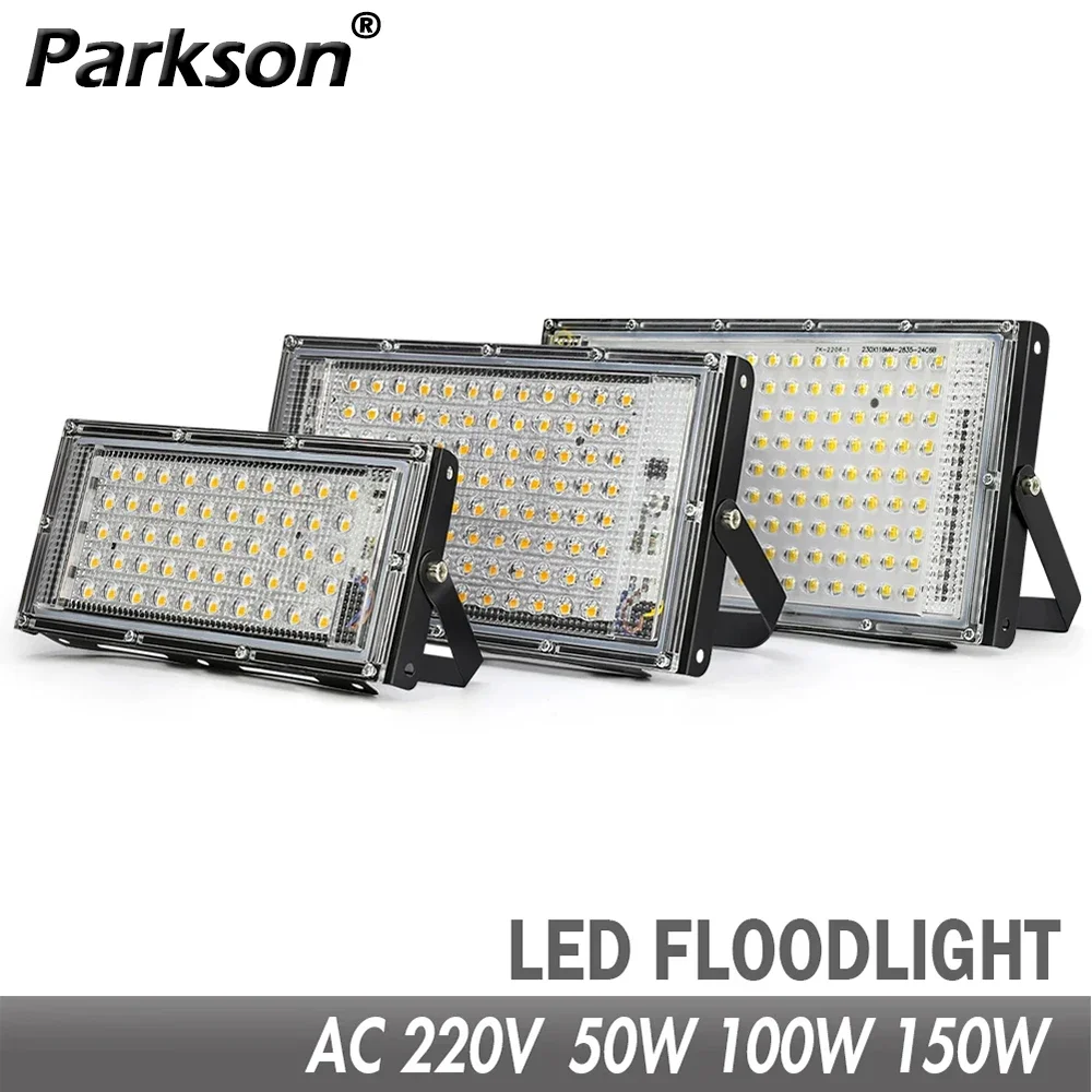 50W 100W 150W Led światło halogenowe IP65 wodoodporny AC 220V reflektor zewnętrzny projektor oświetleniowy reflektor LED lampa uliczna ściany