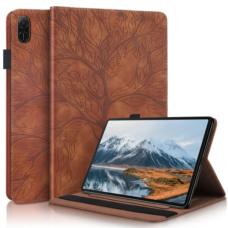 For Honor Pad X8a 11 inch Tablet Cover Tree Imprinted Wallet Stand Case Funda For Huawei Honor Pad X8A Tablet Case 2024