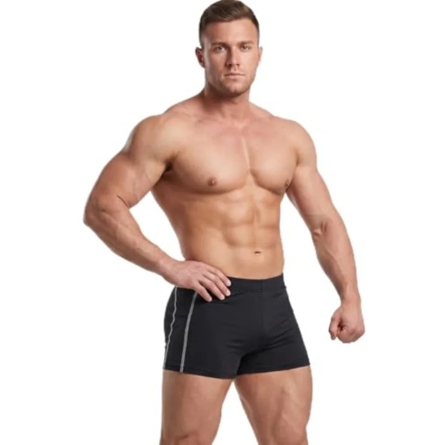 

Muscle Alive Mens Bodybuilding Shorts Tights Polyester and Spandex