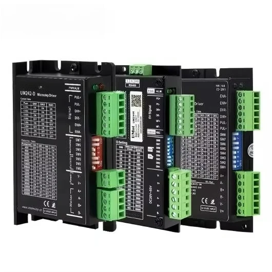 

20-50V DC 0.1-4 A Pulse + Direction Rs485 Hybrid Stepper Driver for 20/28/35/39/42/57/60 Nema8/11/14/16/17/23/24 Stepper Motors