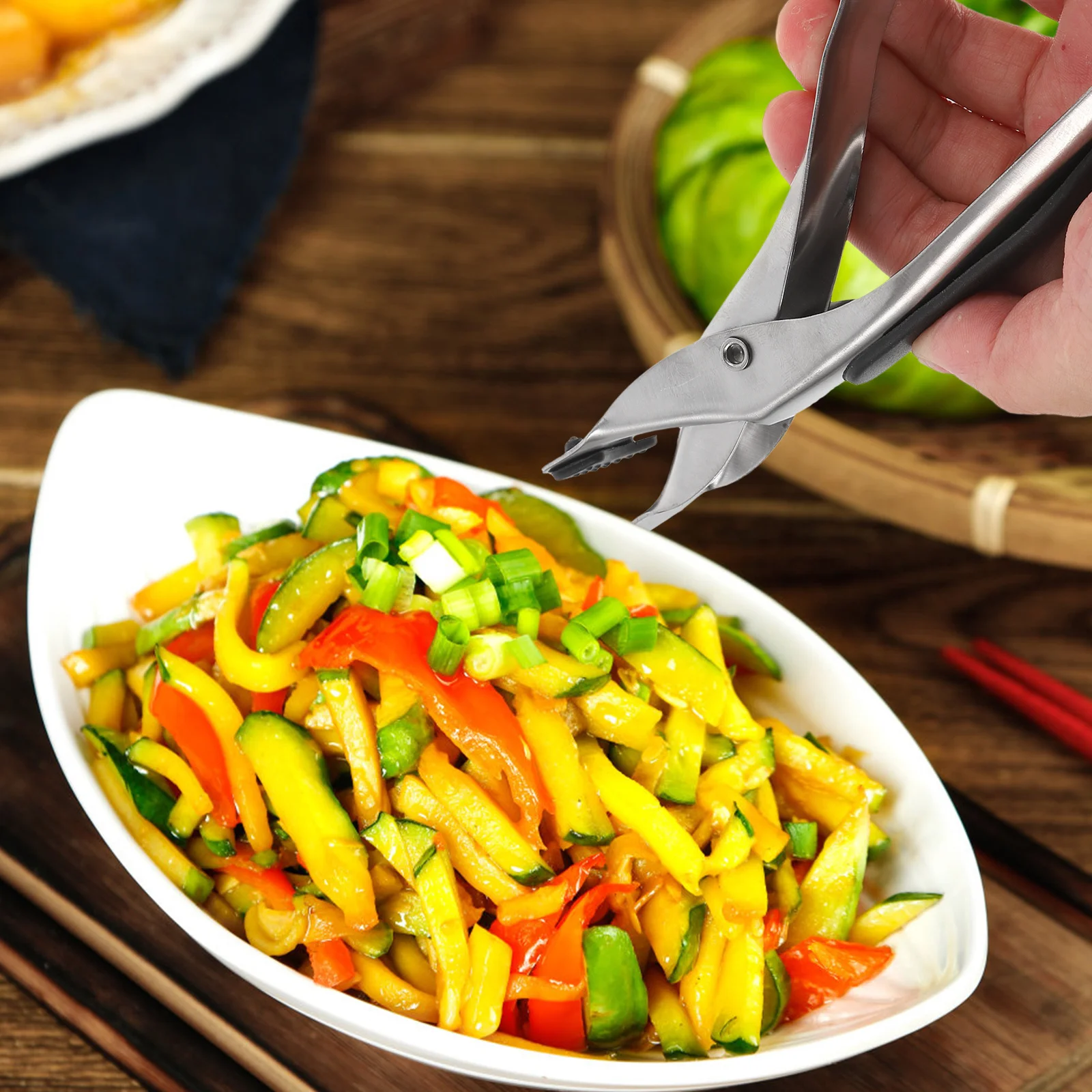 

2pcs Anti Scalding Hot Plate Gripper Stainless Steel Bowl Dish Pan Tong For Steamer Air Fryer Kitchen Gadgets Cookware Accessory