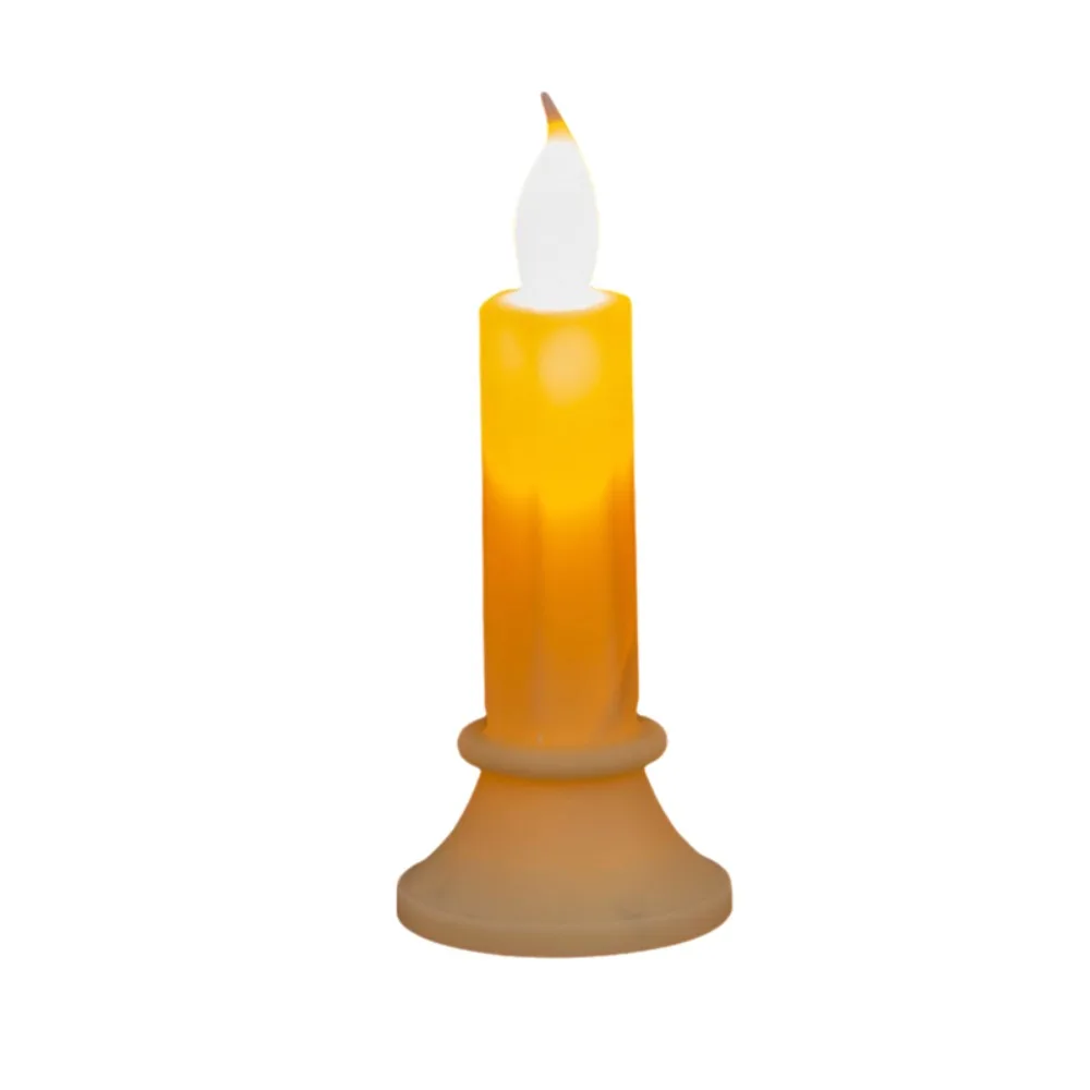 Flameless Halloween Black LED Candle Warm Light Simulated LED Electronic Candle Plastic Electronic Candle Lights Festival