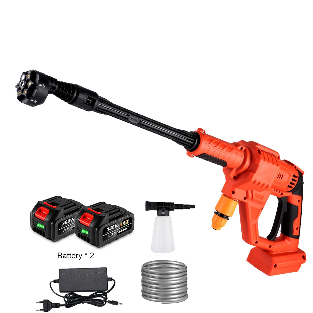 

150Bar Brushless Car Washer 2000W Car Wash Washer Gun Washer Foam Generator Water Gun 18V Battery