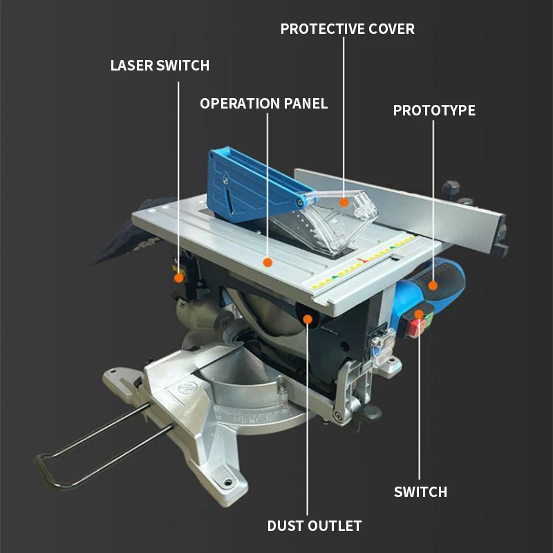 New type Sawing and Cutting Dual-purpose Portable 110v or 220v Aluminum wood panel machine Multifunctional compound saw