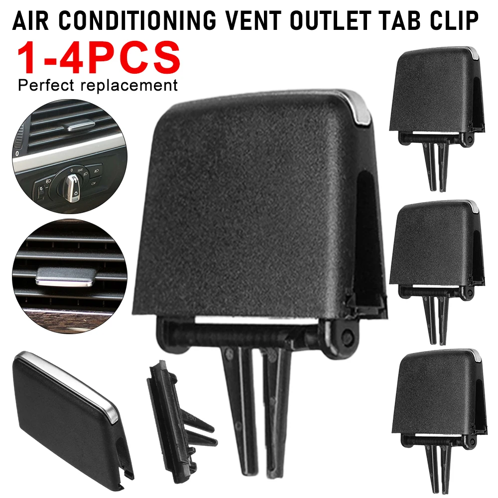 

Front Rear A/C Vent Grille Slider Clip Car Air Conditioning Adjust Slider A/C Outlet Tab Clip Repair Kits for 05-12 3 Series E90