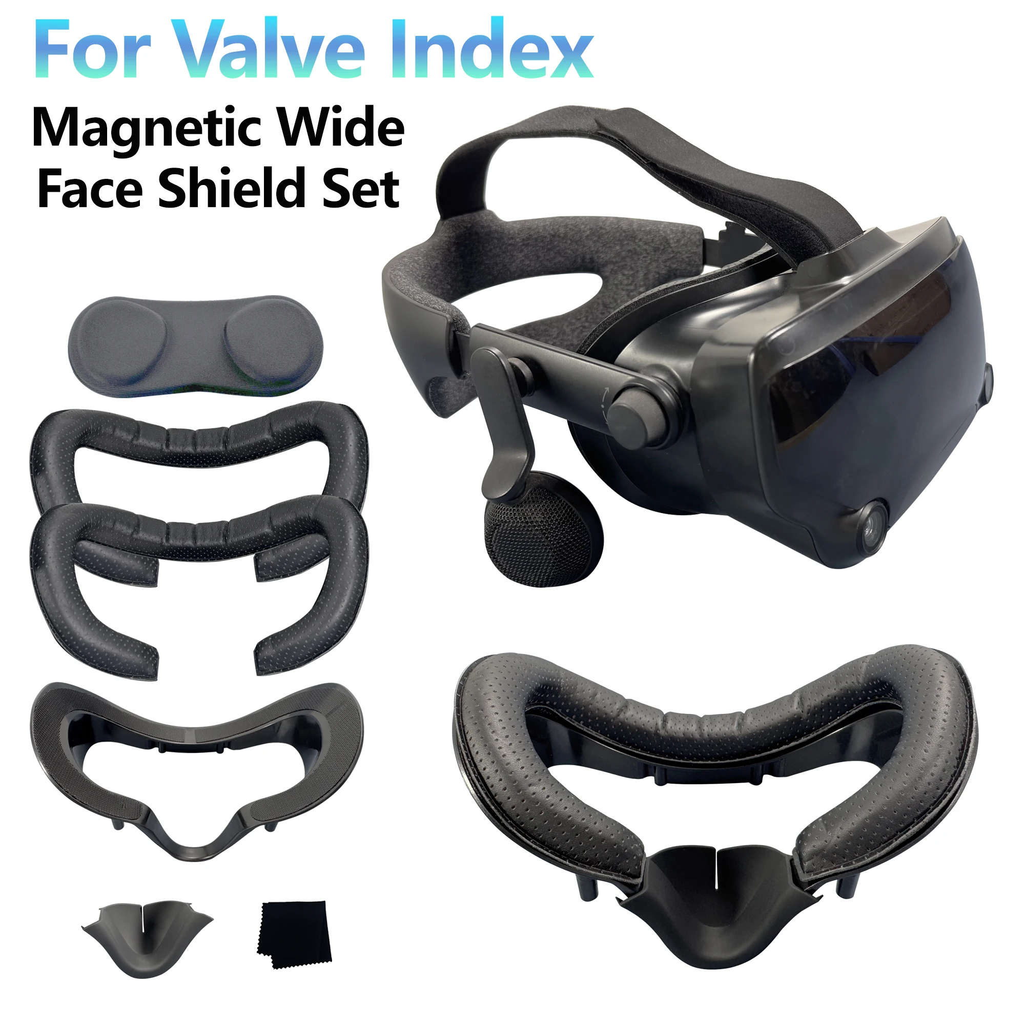 5in1 For Valve Index VR Headset Replacement Face Cover Frame Facial Interface Bracket with Comfort Support Accessories