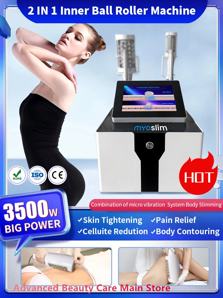 

2025 Myoslim Body Massager Sculpting Inner Ball Roller Device Shaping Physiotherapy Body Slimming Machine Cellulite Burn Hi-emt