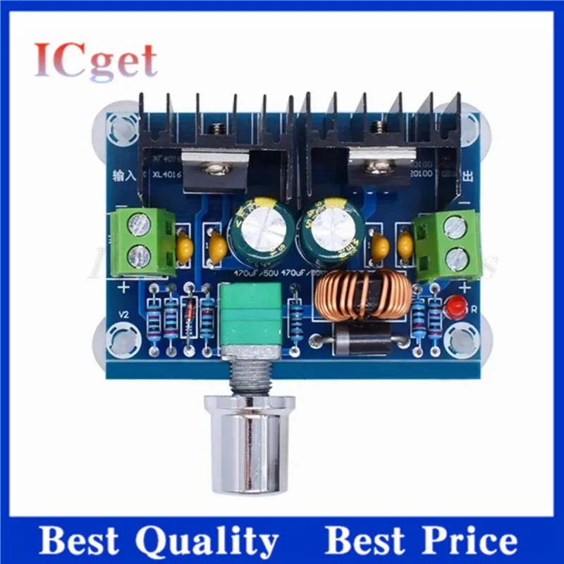 XH-M401 DC-DC Step Down Buck Converter Power Supply Module XL4016E1 PWM Adjustable 4-40V To 1.25-36V Step Down Board 8A 200W