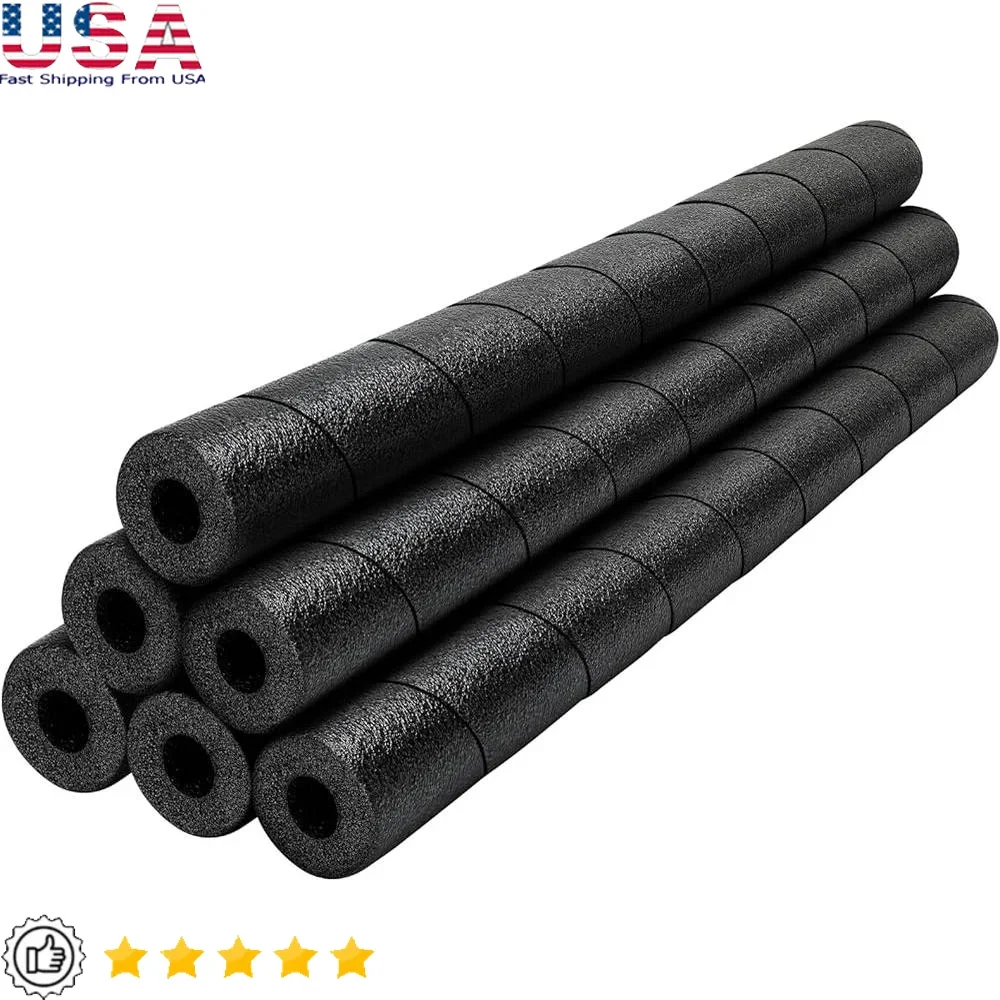 6-pack-pipe-insulation-foam-tube-25-inch-pole-cover-outdoor-padding-no-adhesive-bumper-fitness-equipment-basement-pool-use