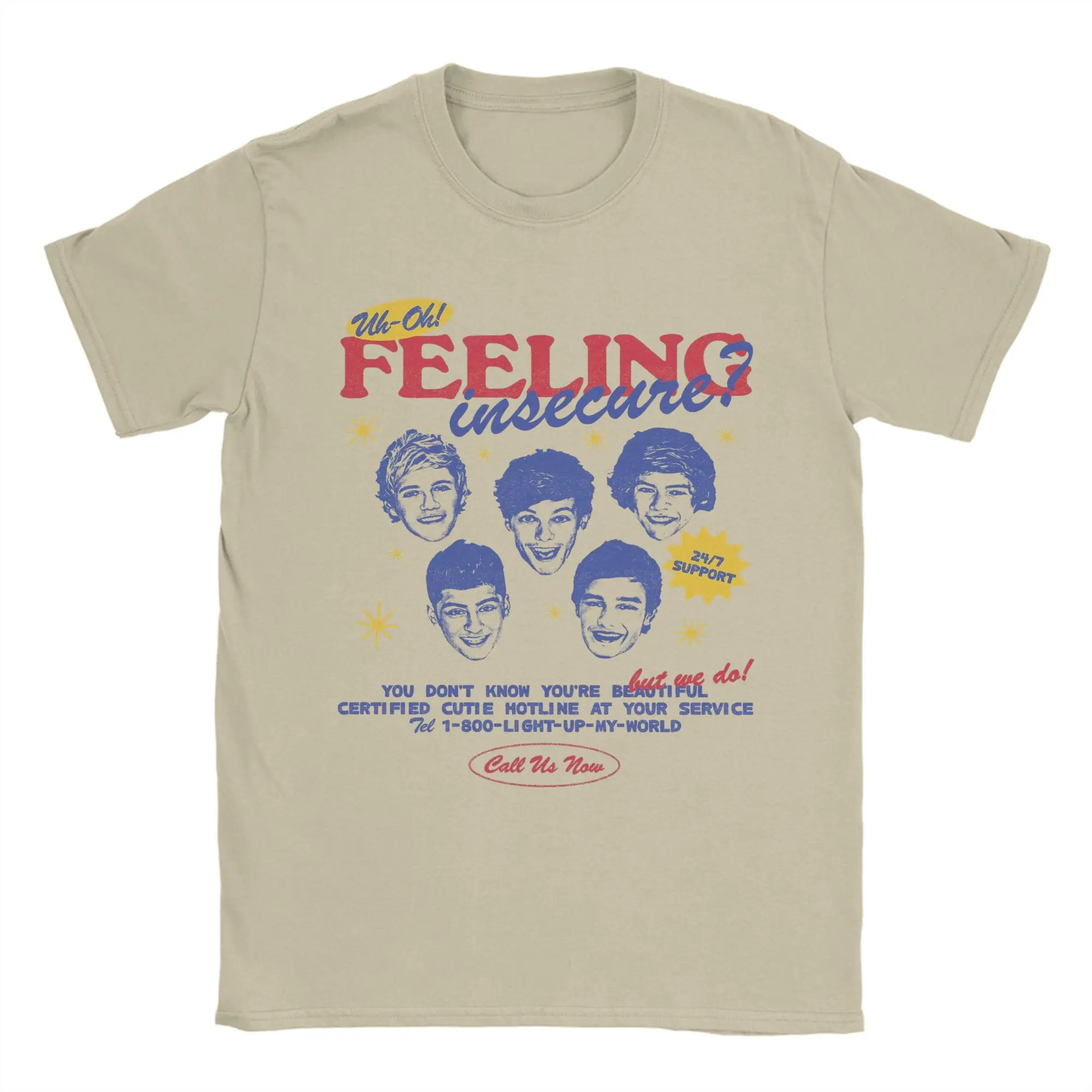 Men's Ones Directions What Makes You Beautiful hotline T Shirts  Cotton Clothes Vintage Crewneck Tees Plus Size T-Shirt