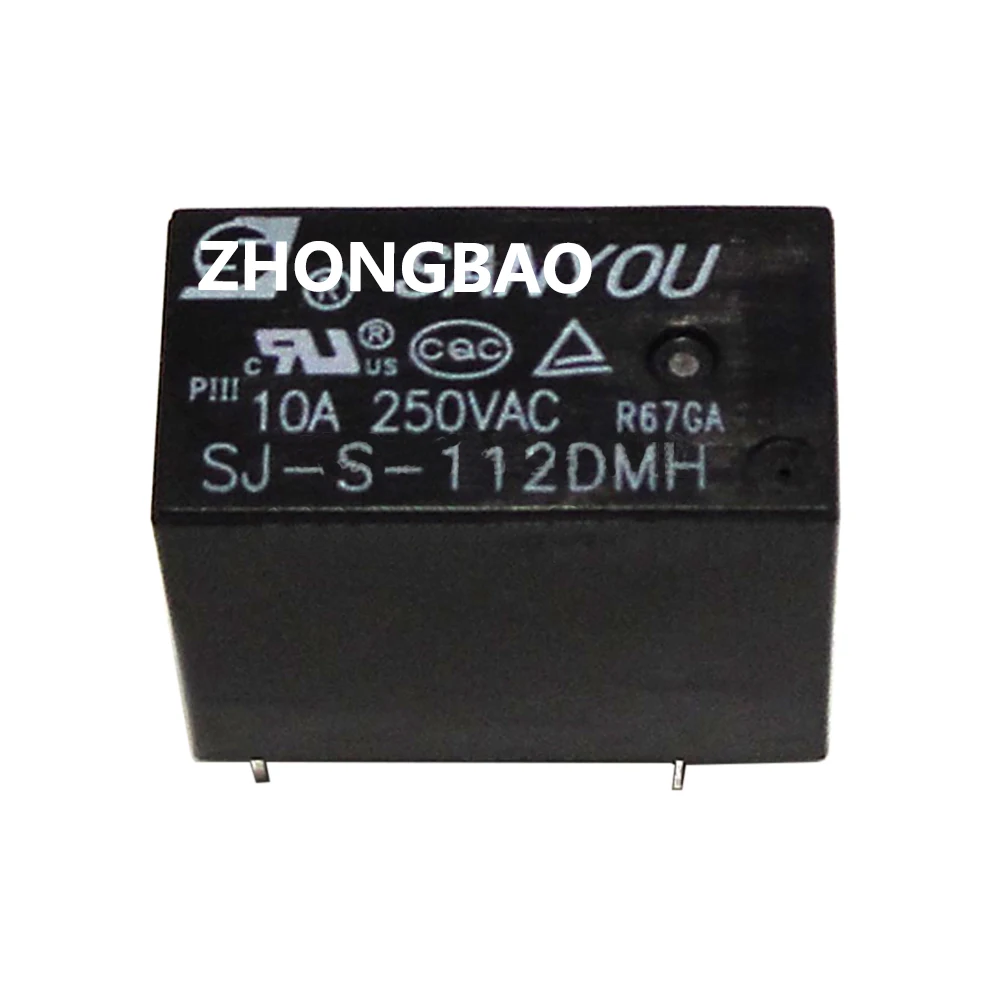 CHAUDE NOUVELLE 12V relais SJ-S- 112DMH SJ S 112DMH SJS112DMH DC12V 12V 12VDC 10A 4PIN