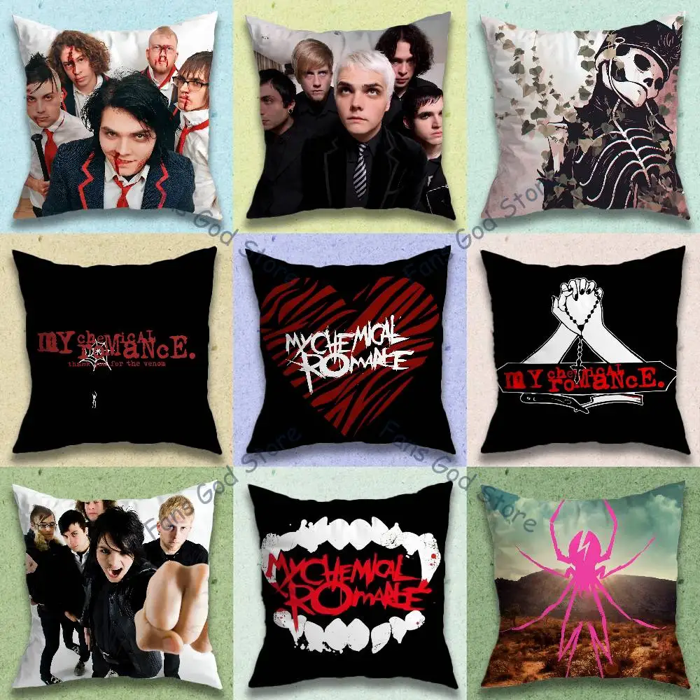 My C-Chemical Romance Pillow Case cute cartoon anime peripheralsBedroom Sofa Decorative Cushion Cover Soft Cushion Cover