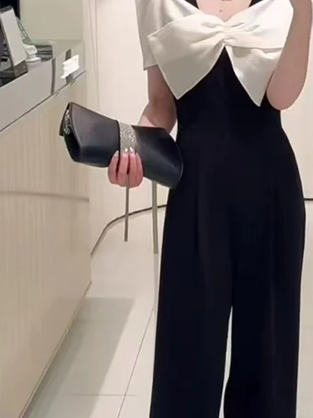 

Весна-лето 2023, женские утягивающие повседневные широкие брюки Rer, длинные брюки со средней талией и семью/девять очков