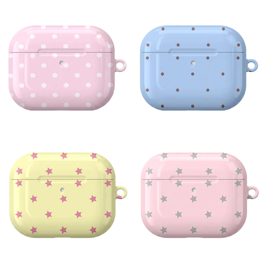 Cute Y2K Pattern Case Suitable for AirPods4 Pro3 Pro Hard Glossy Protective Case,Holiday Gifts for Friends Family