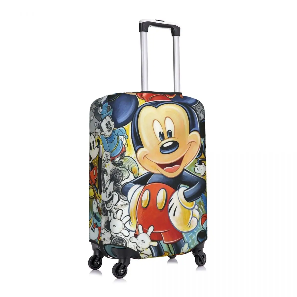 Custom M-Mouse  And Friends Luggage Cover Elastic Travel Suitcase Protective Covers Suit For 18-32 inch