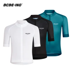 BCBE-ING Men Cycling Jersey Short Sleeve Hight Quality Bicycle Clothing MTB Road Bike Jersey Riding Breathable Quick Dry Shirts