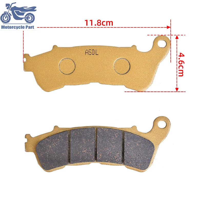 Motorcycle Front and Rear Brake Pads For HONDA CB1000R ABS Model 2009-2016 VFR800 XB/XC/XD 2011-2014 Crossrunner/ABS