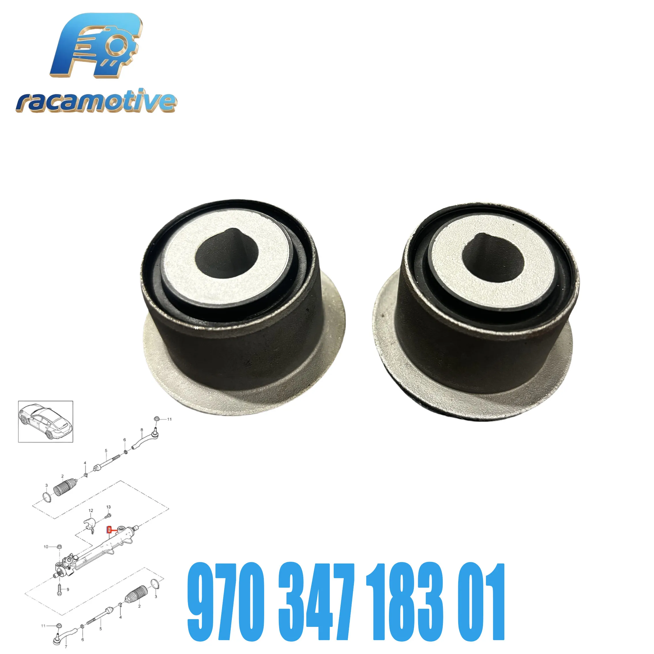 97034718301 97034701105 97034701102 97034701106 Suitable for Porsche Panamera (970) 2010-2016 Steering Rack Rubber Bushing.