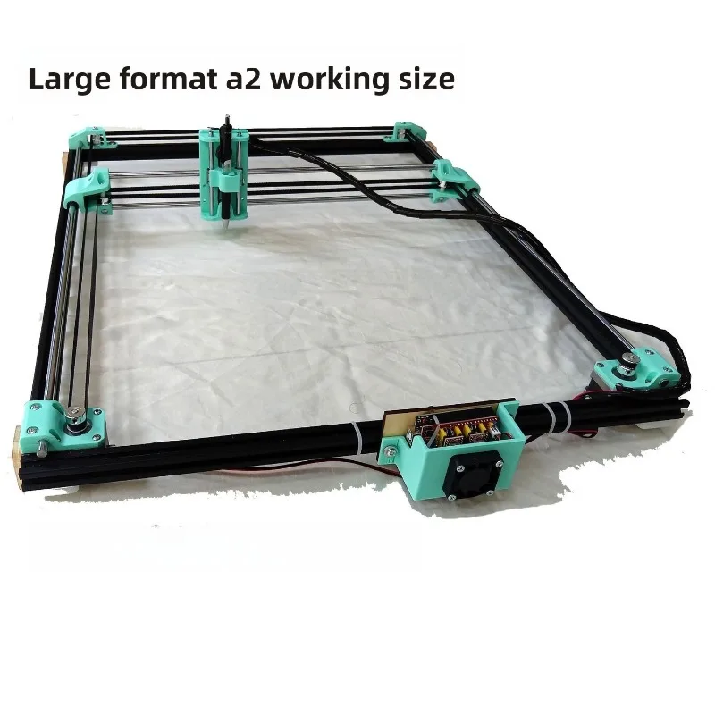 Automatic writer, plotter a2 large format, optical axis structure