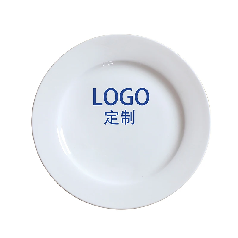 

Коммерческая тарелка из костяного фарфора Di Hotel с круглым узором и логотипом, высококачественная обеденная тарелка, набор столовых приборов, европейский Sle, 0 дюймов